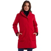 KILLTEC Damen Parka/Mantel wasserdicht mit abzippbarer Kapuze Damen Funktionsparka, rot, 44, 43284-000