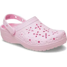Crocs Classic Floral Cut Out Clog Pink Milk 41