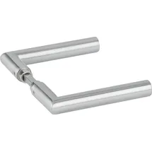 Hermat Glastürdrückerpaar 1802 BASIC 02 VA Gehrungsform 4-KT.8mm HERMAT