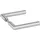 Hermat Glastürdrückerpaar 1802 BASIC 02 VA Gehrungsform 4-KT.8mm HERMAT