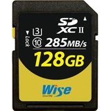Wise SDXC UHS-II V60 128GB R:290MBs / W:100MBs WI-SD-S128