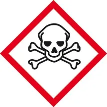 SafetyMarking GHS-Gefahrenpiktogramm 06 Totenkopf 5,2 x 5,2 cm