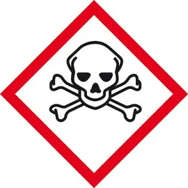 SafetyMarking GHS-Gefahrenpiktogramm 06 Totenkopf 5,2 x 5,2 cm