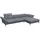 flexlux Ecksofa Salino, Funktionssofa mit Recamiere, Relaxsofa, Ecksofa, Sofa mit Arm- und Kopfteil-Verstellungen, Kaltschaum & Stahl-Wellen blau