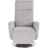 sit&more TV-Sessel Kobra Mikrofaser 71 x 110 x 82 cm Silber