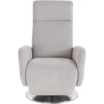 sit&more TV-Sessel Kobra Mikrofaser 71 x 110 x 82 cm Silber