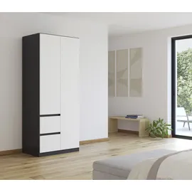 Rauch Drehtürenschrank MAINZ 91 x 210 x 54 cm Grau