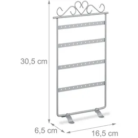 Relaxdays Schmuckhalter mit 44 Löchern
