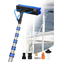 Vevor Waschbürste Teleskop 11 m Blau