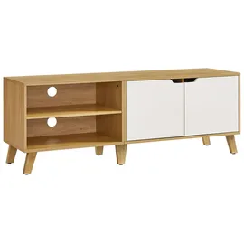 VASAGLE TV-Schrank Lowboard 140 cm Gelb Holz