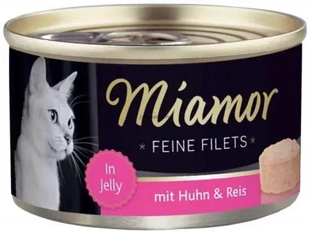 Miamor Feine Filets - Katzennassfutter Hühnerfilets mit Reis 100g Dose (Rabatt für Stammkunden 3%)