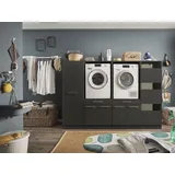 Laundreezy "LAUNDREEZY LDSK14", grau Anthrazit - Waschmaschinen-Überbauschrank TÜV-Zertifiziert mit viel Stauraum - 235 cm