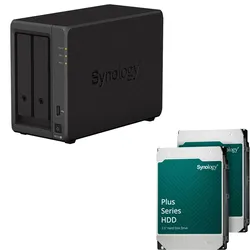 Synology DiskStation DS723+ 2 Einschübe NAS-Server Leergehäuse(DS723+) + 32 TB Synology Plus (2x 16TB)