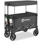 Sekey Bollerwagen XXL FW88, faltbar, 150kg Traglast, 97 x 51 x 95,5cm (L/B/H), grau