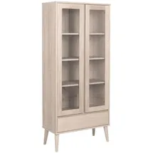 VCM Vitrinenschrank Naila 80 x 37 cm Weiß