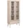 VCM Vitrinenschrank Naila 80 x 37 cm Weiß