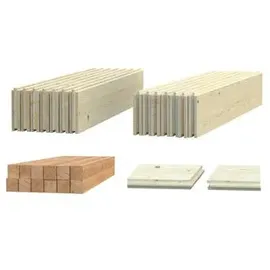 Palmako Gartenhaus-Fußboden Lotta 7,3 m2 276 x 276 cm Beige/Transparent/Weiß