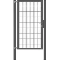 GAH Alberts Einzeltor Flexo Plus 100 cm x 180 cm Pfosten 80 cm x 80 cm Anthrazit