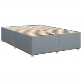 vidaXL Boxspringbett 160 x 200 cm Hellgrau
