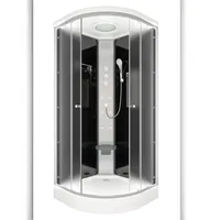 AcquaVapore Duschkabine Fertigdusche Dusche Komplettkabine D10-23M1-EC 100x100 cm Mit 2k Scheiben Versiegelung