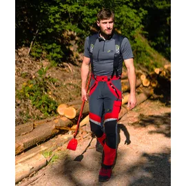 PSS Schnittschutzhose X-treme Light Rot/Schwarz Größe 60 - 60