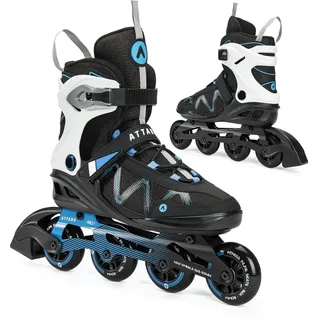 ATTABO Bliss Herren Inlineskates, Größe 40-46 EU, bieten Komfort und Sicherheit. Ausgestattet mit Einer halbsteifen Schale, Einer Aluminiumschiene, 80-mm-PU-Rollen und ABEC-7-Lagern