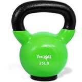 Yes4All NHK4 Kettlebell aus Gusseisen mit Vinylbeschichtung und Gummifuß, 11.3 kg