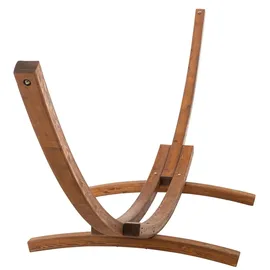 CLP Hängematte freistehend Miramar mit Holzgestell bis 150 kg belastbar, ideal für Garten, Terrasse, Balkon, Farbe:Creme