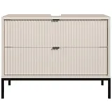 BASIC by Balculina Waschbeckenunterschrank Lucera 80 x 60 x 32 cm Beige