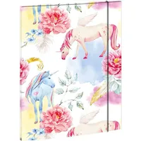 RNK Sammelmappe A3 Einhorn Rosa/Weiß