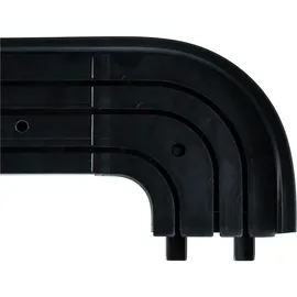 SN DECO GROUP Vorhangschiene SN DECO GROUP "SH3" Gr. 6, schwarz, L:300cm T:8,7cm, Kunststoff, Gardinenstangen, Set 3-läufig, inkl. Rundbögen, Blende 7,5 cm, vorgebohrt, Innenlauf
