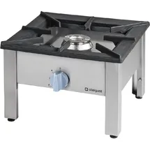 Stalgast Gas-Hockerkocher Top Power mit Gußeisen-Topfauflage, G30, 567x567x413 mm