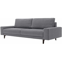 HÜLSTA sofa 3-Sitzer »hs.450«, Armlehne breit niedrig, Alugussfüße in umbragrau, Breite 220 cm schwarz
