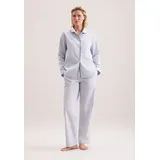 Seidensticker Pyjama Gestreift Blau XXL