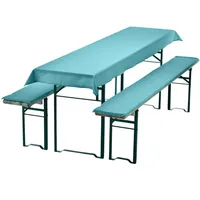 nyvi Bierbankauflagen Set 240 x 90 cm aqua 3-tlg.