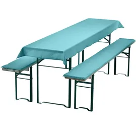 nyvi Bierbankauflagen Set 240 x 90 cm aqua 3-tlg.