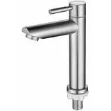 Kaltwasser-waschtischarmatur Aus Edelstahl – Einzigartiges Silbernes Design – Crezuo