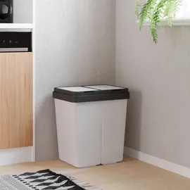 deluke Mülleimer 50 l Weiß