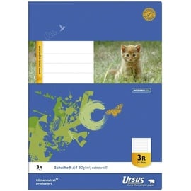 Ursus Basic Schulheft LIN3R A4 liniert mit Rand, 16 Blatt (040416333)