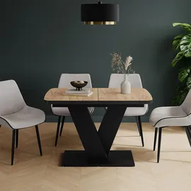 Vicco Fenaro 120 x 77,4 x 80 cm Eiche/Schwarz