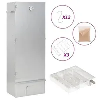 VidaXL Räucherofen mit Kaltrauchgenerator Verzinkter Stahl