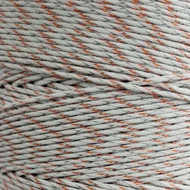 ZGM Weidezaunlitze Premium 400 m Weiß/Orange