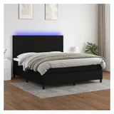 vidaXL Boxspringbett 180 x 200 cm Schwarz