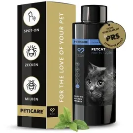 Peticare Zecken-Schutz Mittel für Katzen Spot-On 100 ml