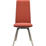 Stressless® Polsterstuhl Laurel, High Back, Größe M, mit schräggestellten Beinen in Eiche gekalkt rot