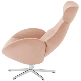 Sofa.de Fernsehsessel Globe Mikrofaser 79 x 111 x 84 cm Rosa/Pink drehbar