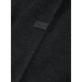 Maerz Muenchen Rundhalspullover schwarz unifarben, schwarz, NOS