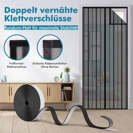 Sekey Fliegengitter Tür 135 x 225 cm Schwarz