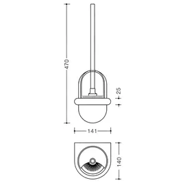 Hewi WC-Bürstengarnitur 477.20.100 33