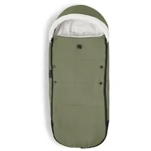 Stokke YOYO Fußsack, Olive - Sherpa-Futter, Fleece-Kapuze mit Kordelzug, doppelte Wattierung - Maschinenwaschbar bei 30°C - Inklusive kleiner Tasche